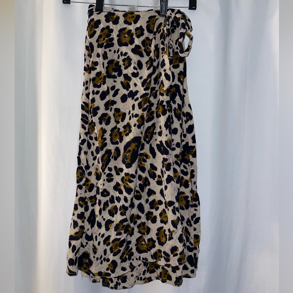 Wrap Tie Midi Skirt